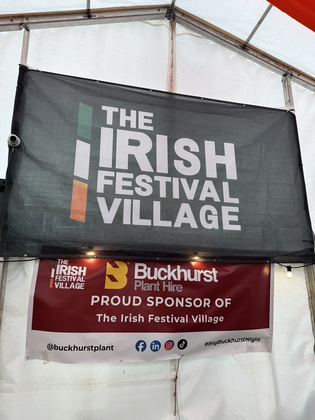 Buckhurst Plant Hire Sponsoring The Irish Festival Village
