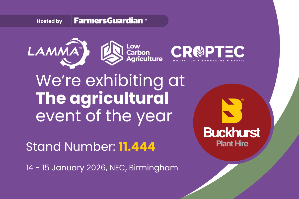 Buckhurst Plant Hire Sets to Exhibit at The Agricultural Event of the Year