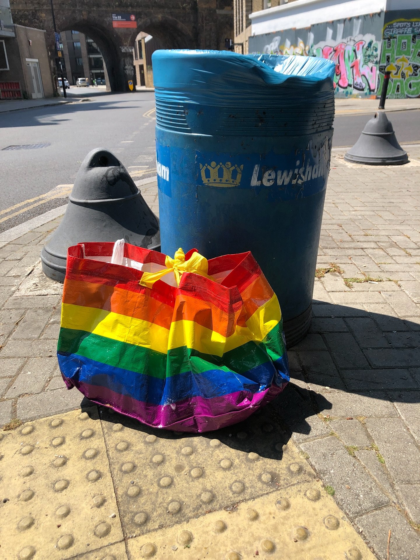 Lewisham bin ready for Pride Month