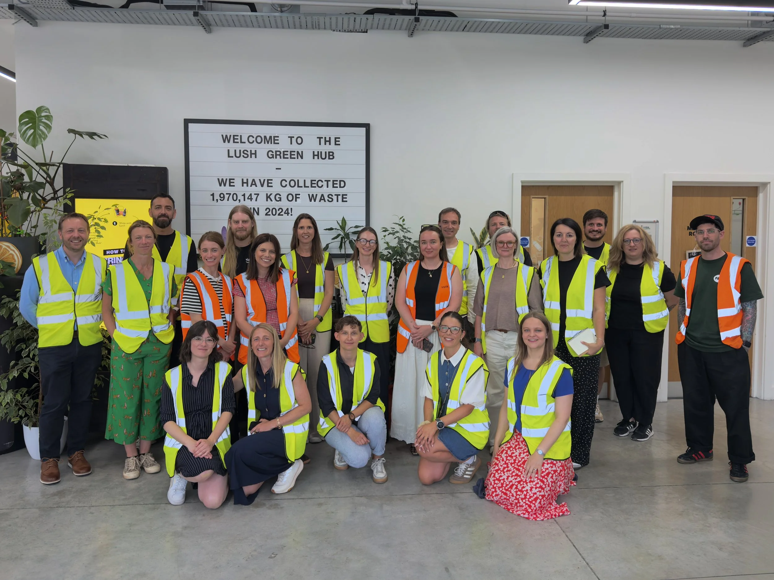 Studiowood Lush Green Hub Tour with friends and clients of the studio.