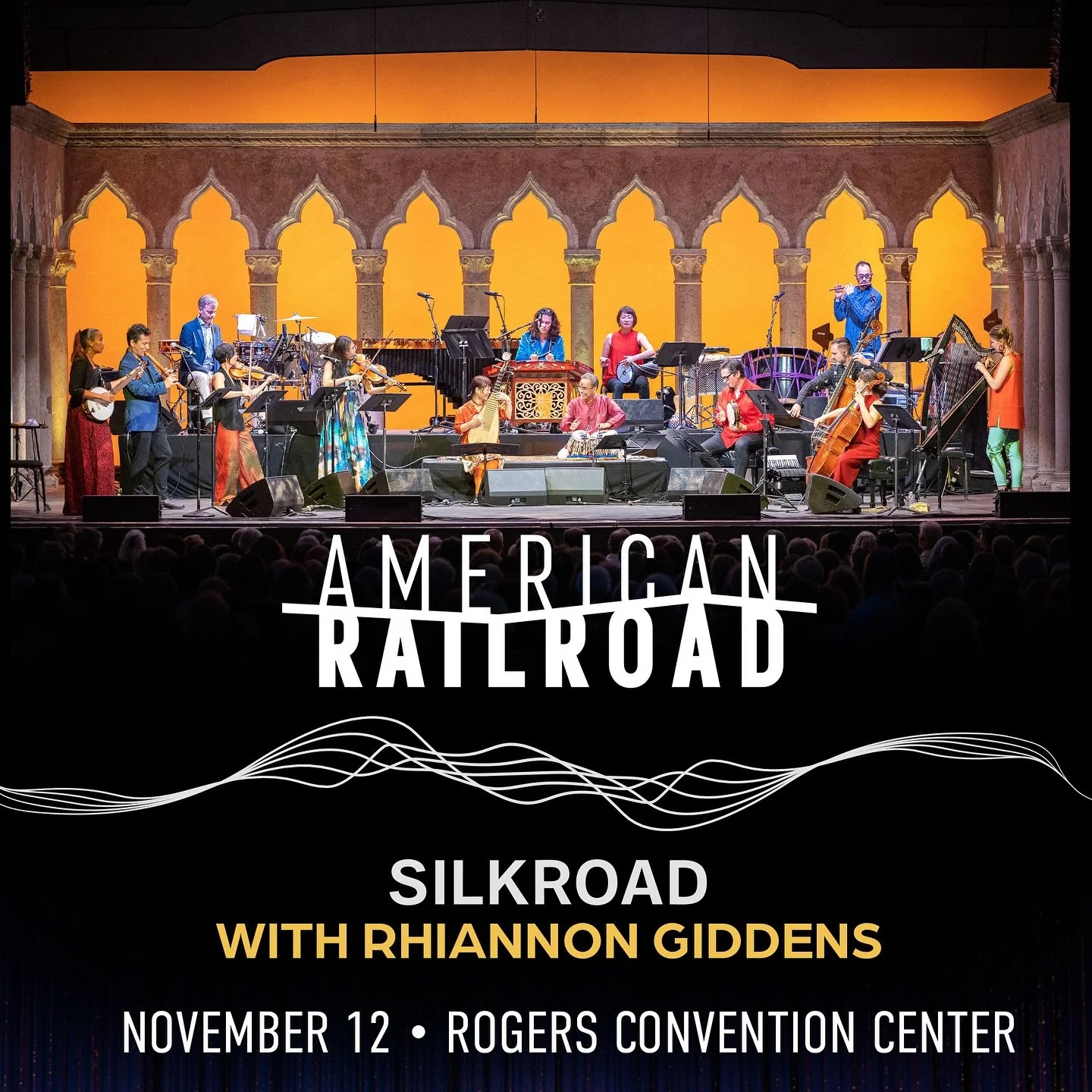 Get your tickets now for an amazing musical experience of American Railroad by  @silkroadproject at the Rogers Convention Center on November 12!