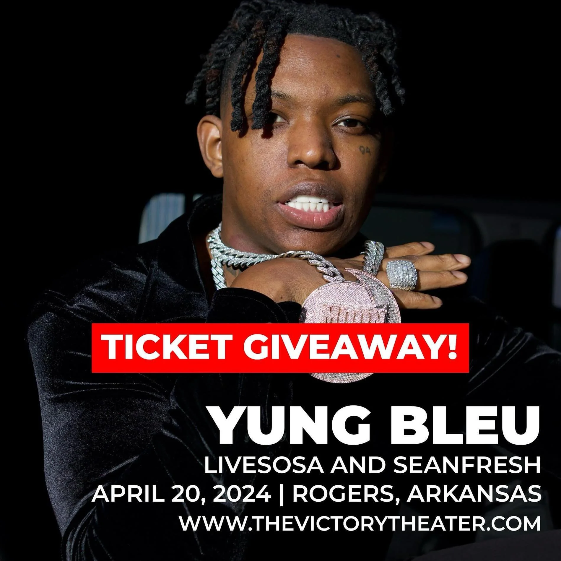 We are giving away TWO tickets to @bleuvandross with @livesosa &amp; @theseanfresh for this Saturday night! 

To participate, you must:
1. Follow @the_victory_theater Page.
2. Share this post to your story.
3. Tag who you would bring with you to the 
