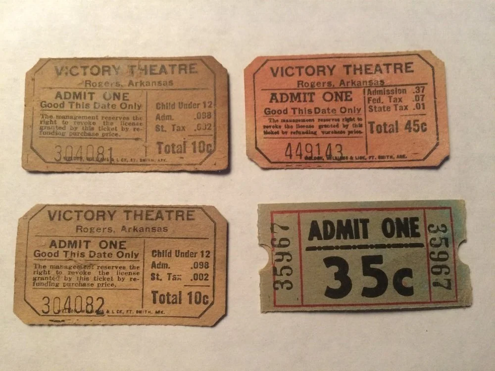 1920s Victory Theater Ticket
