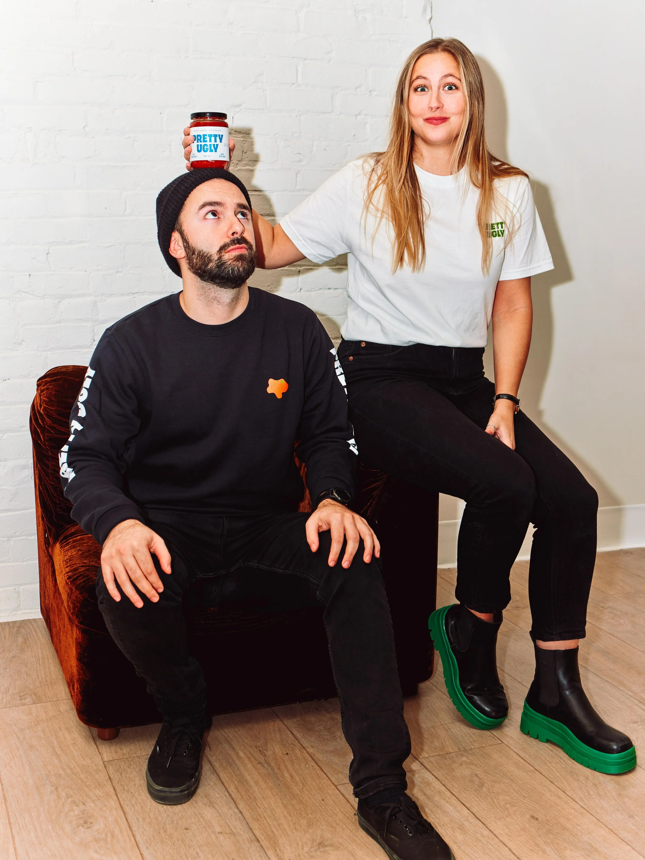 Lysanne et Pierre-Olivier, fondateurs de Pretty Ugly, entreprise québécoise anti-gaspillage alimentaire