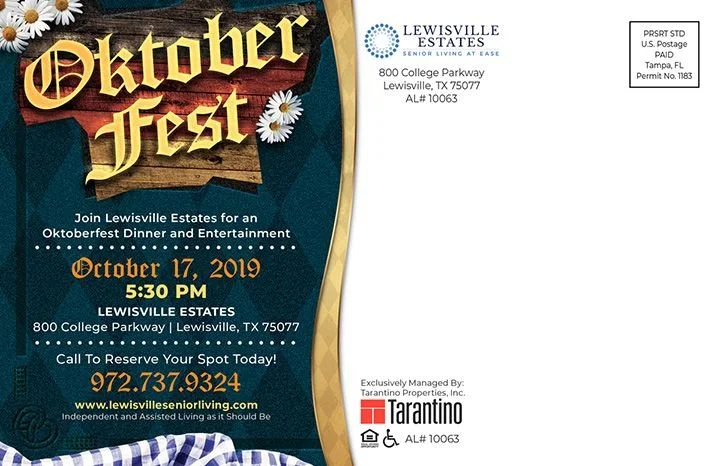 Oktober Fest - Direct Mailer Back