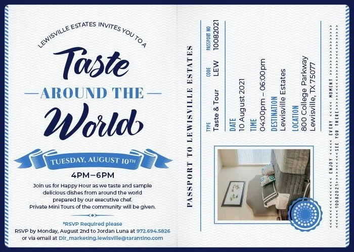 Taste Around the World - Invitation Internal