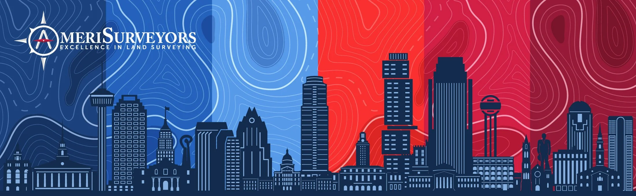 AmeriSurveyors - Entrance Wall Vinyl