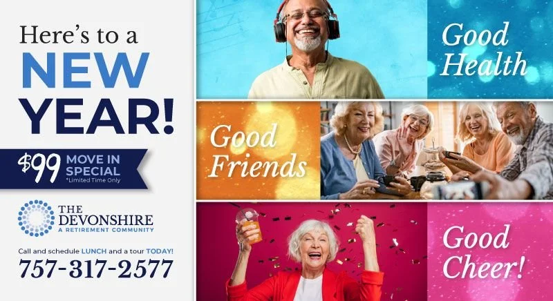 Here's to a New Year! - Direct Mailer Front