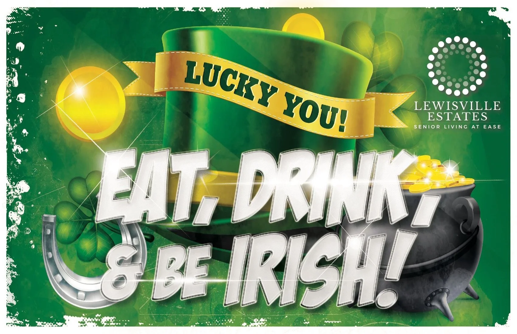 Eat, Drink, & Be Irish! - Direct Mailer Front