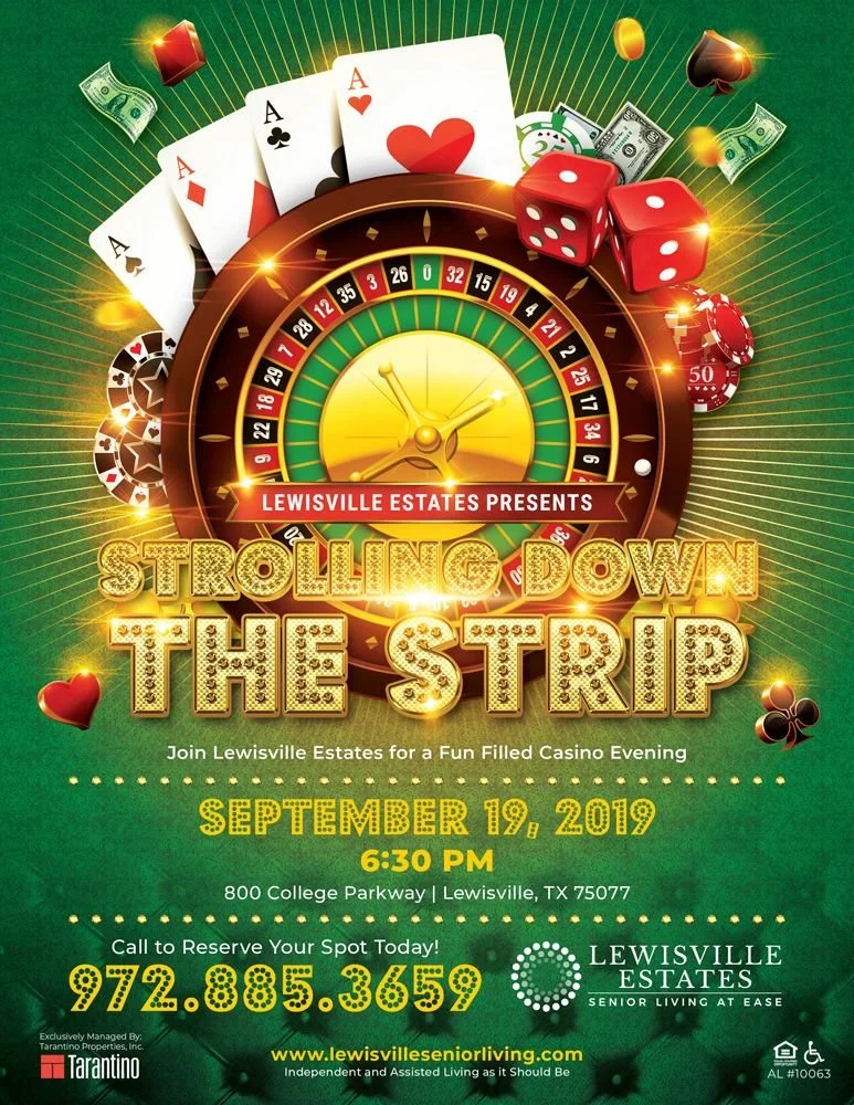 Scrolling Down The Strip - Event Flyer