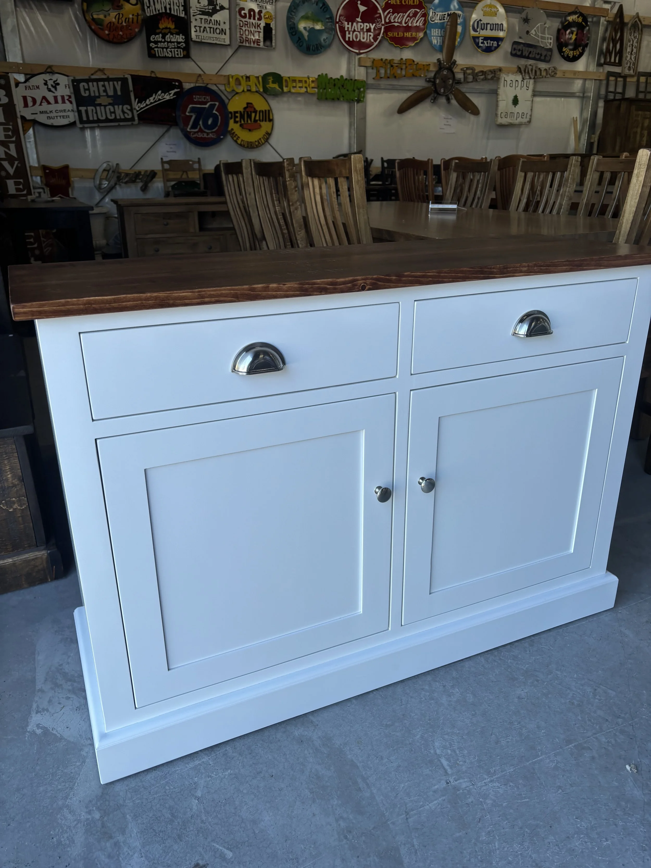 Solid maple 2 door/2 drawer sideboard