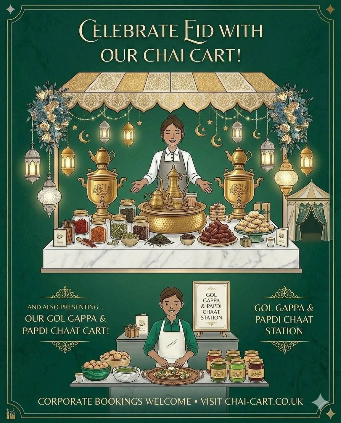 Eid is a wonderful opportunity to bring teams together in a meaningful and inclusive way &mdash; and freshly brewed chai served live always creates a warm, conversational atmosphere.

Alongside our signature chai service, we&rsquo;ve also introduced 