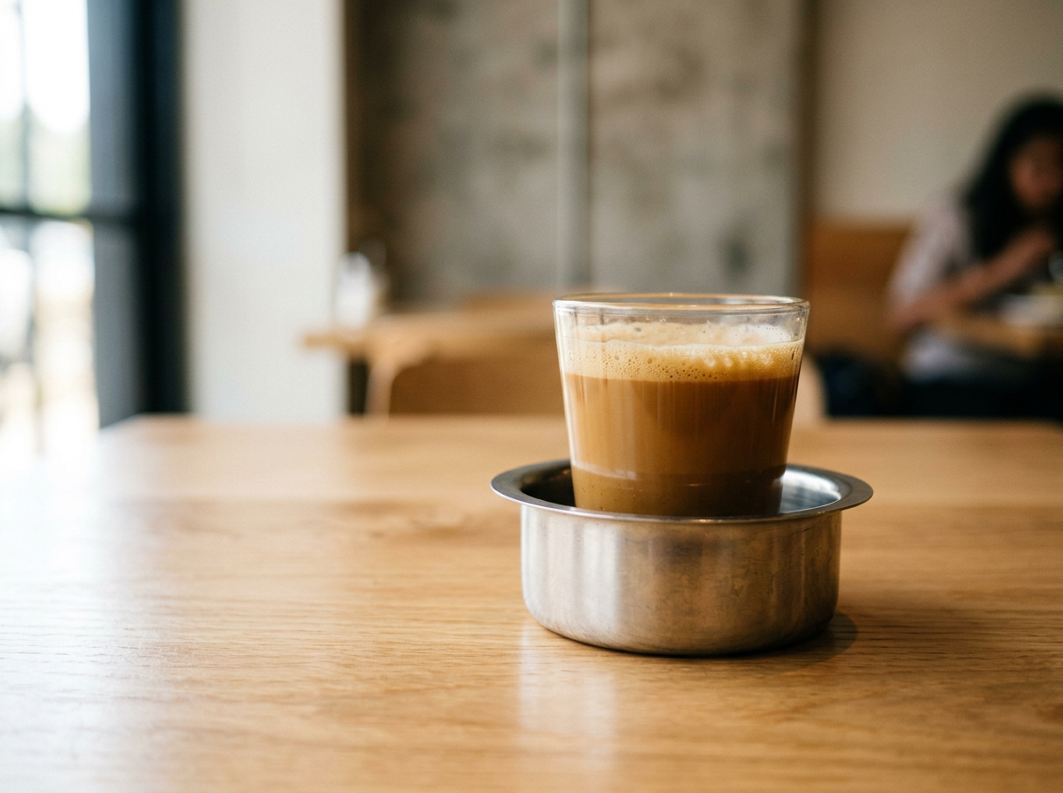 London's first live South Indian Filter Coffee Cart
