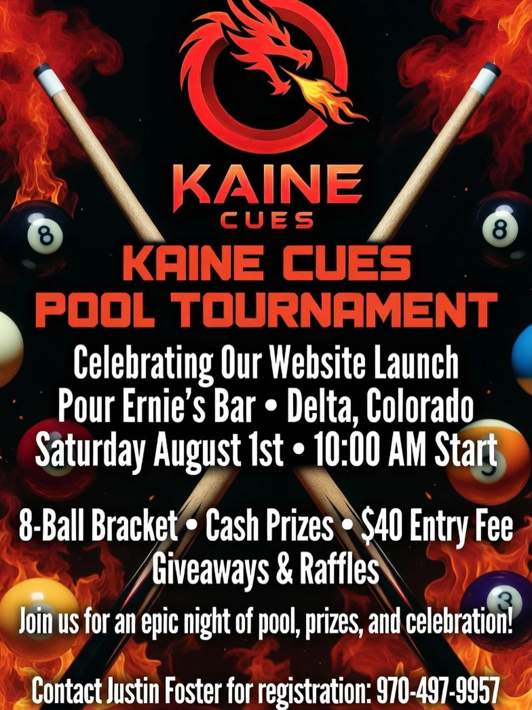 That&rsquo;s right guys the website is finally on its way, I am having a website launch tournament let me know if any of you can make it.