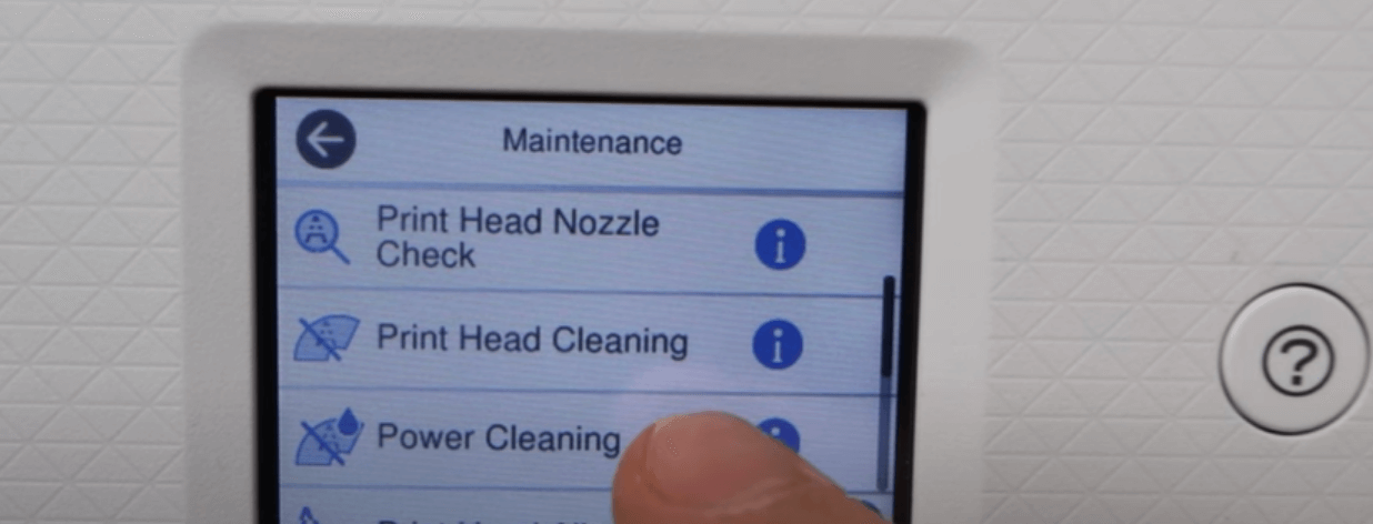 printer maintenance steps