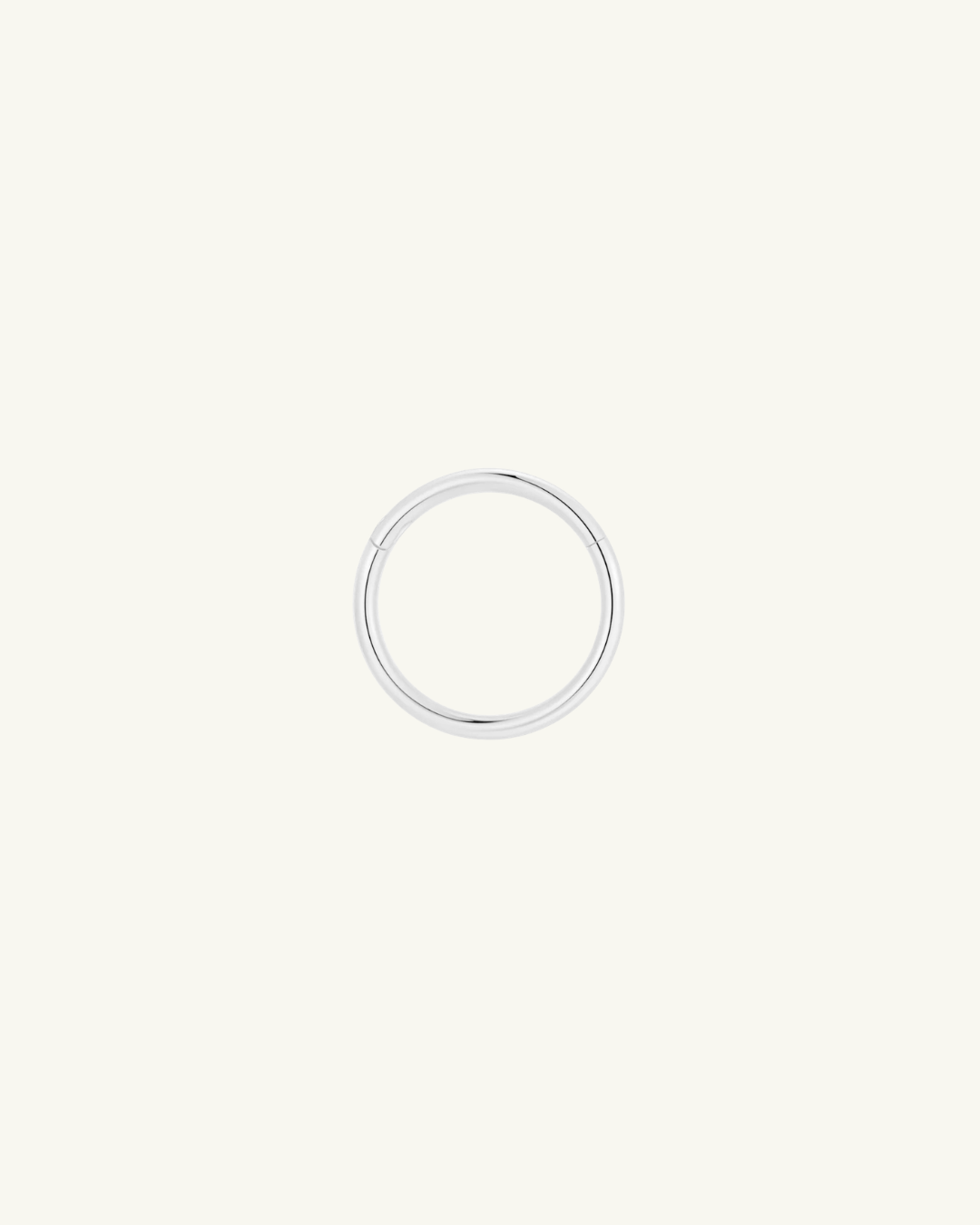 14 Karat White Gold No. 1 Hoop