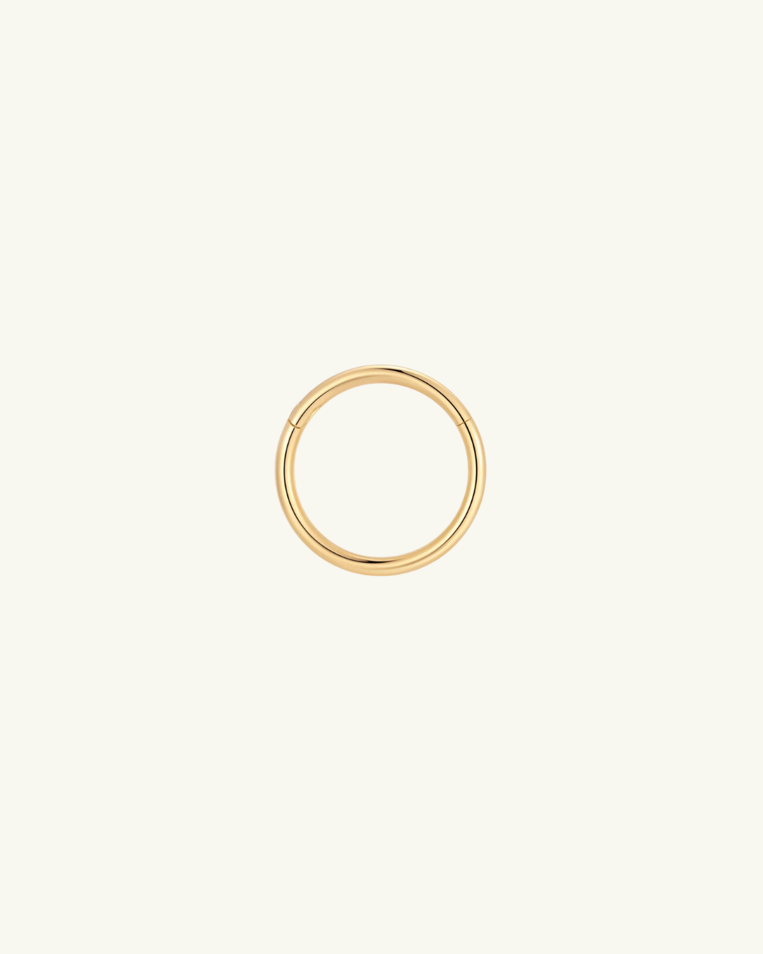 14 Karat Yellow Gold No. 1 Hoop