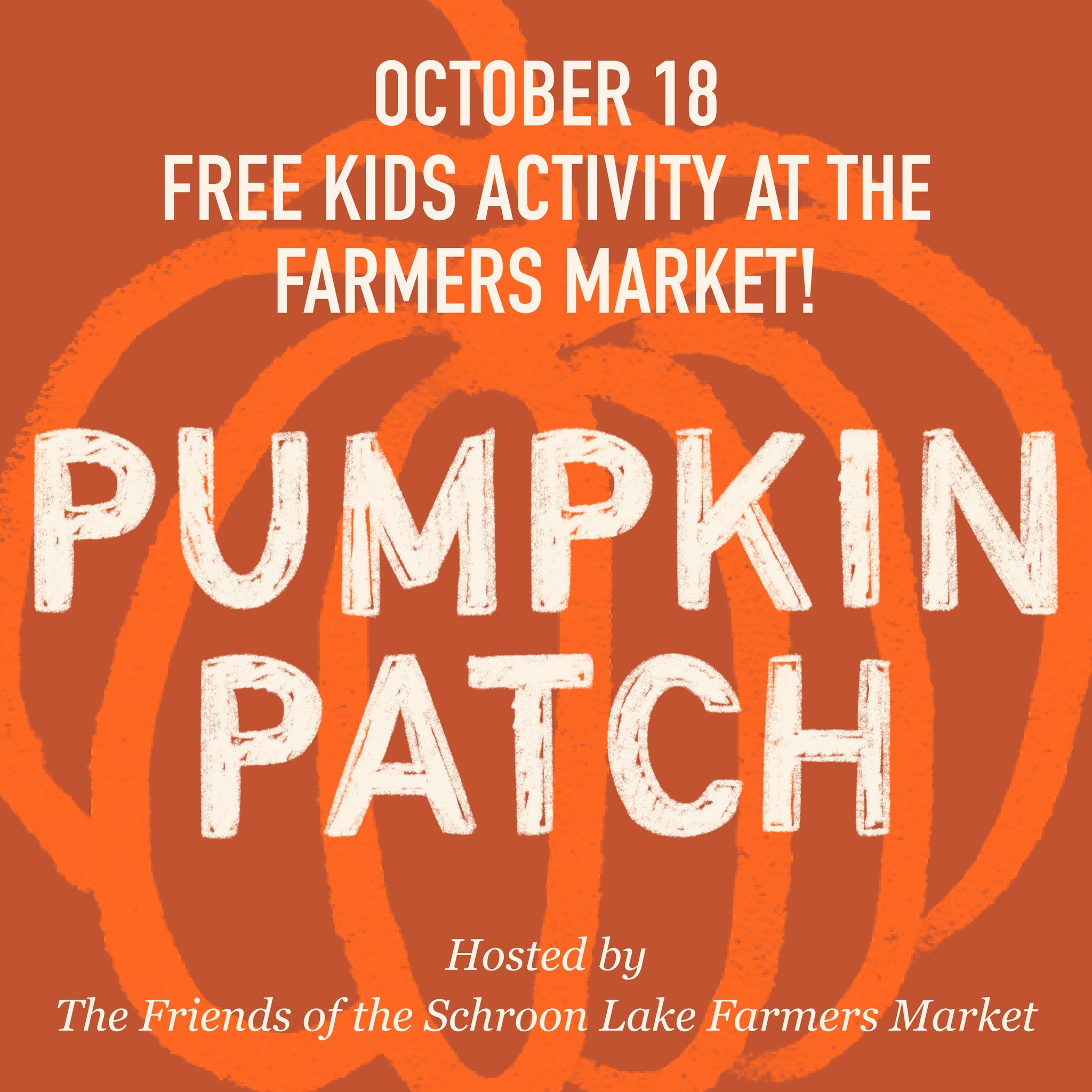 Come pick a pumpkin in our FREE pumpkin patch 🎃🎃🎃 During our Harvest Market this Saturday, the Friends of the Schroon Lake Farmers Market is hosting the perfect fall activities for kids! Free for all to enjoy ⭐️🍂

See you in the Town Pavilion 10-