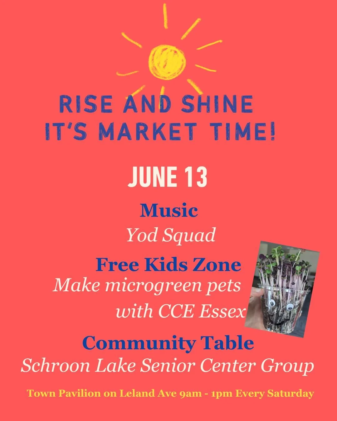 Market season is finally here and we are so excited to welcome everyone back! 🎉Come out, support local, enjoy the music, hang out, shop fresh!

Things to look for this week include: asparagus, rhubarb, rainbow carrots, ceremonial matcha, strawberrie