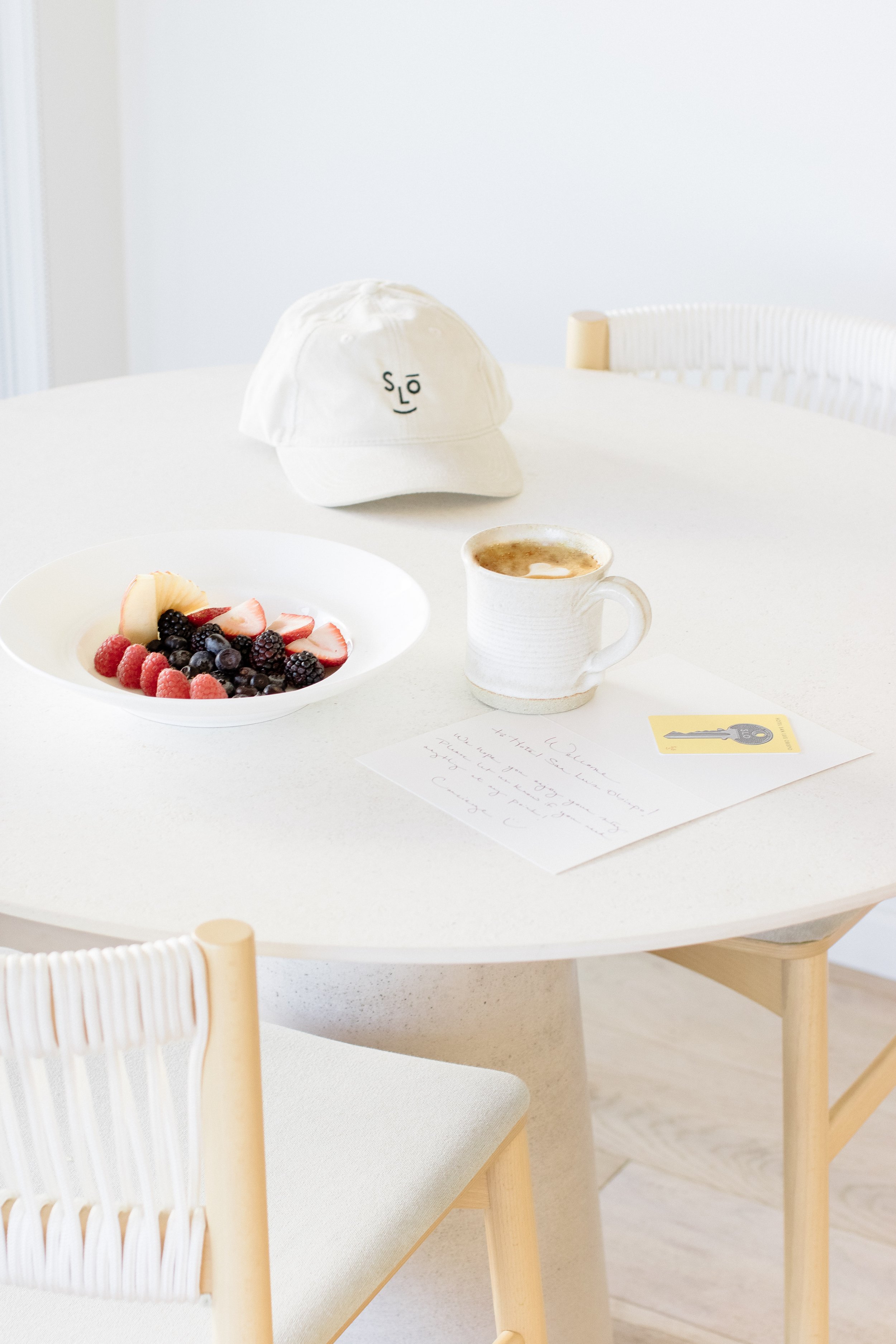 The suite at Hotel SLO is the perfect spot for rest and relaxation! Our goal for this Instagram image was to highlight this boutique hotel's welcoming hospitality, amenities, and accessories available in their thoughtfully stocked gift shop. This was
