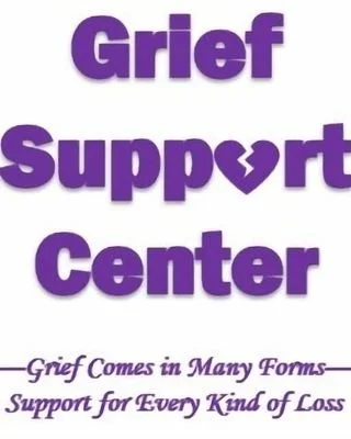 grief support center logo stating "grief comes in many forms support for every kind of loss"