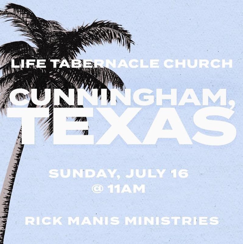 Join us at Life Tabernacle Church this Sunday for worship, community, and an encounter with Jesus!

Sunday, June 16 @ 11am
Life Tabernacle Church, Highway 196
Cunningham, TX