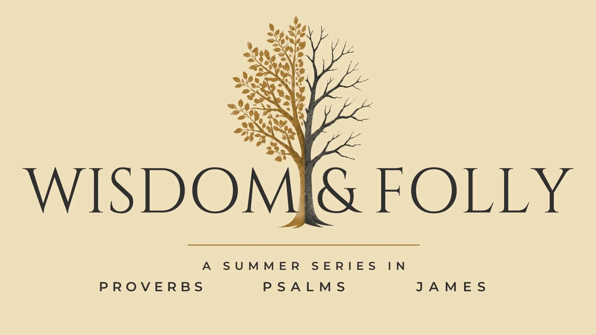 Wisdom &amp; Folly - Week 1