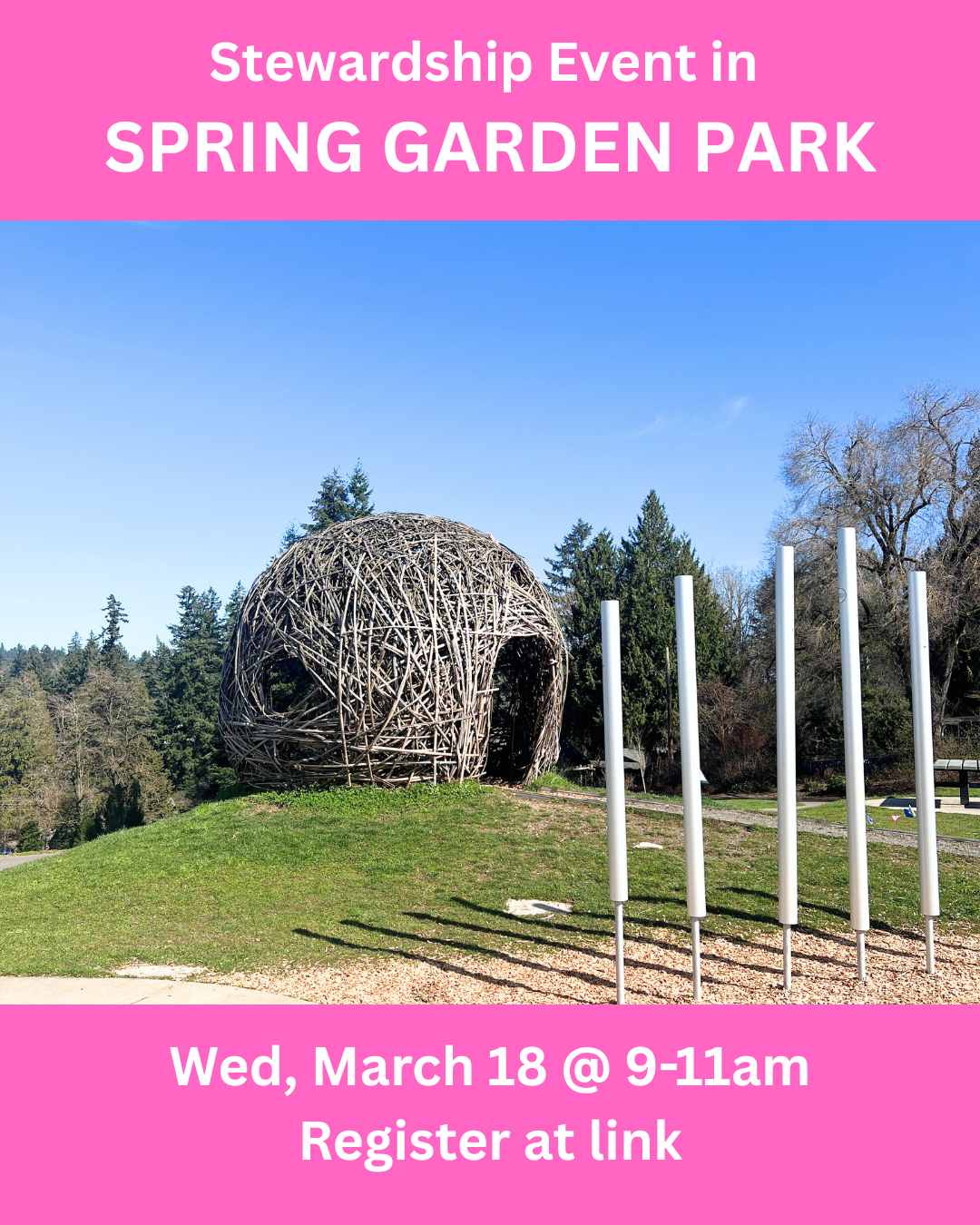 Stewardship Event in Spring Garden Park