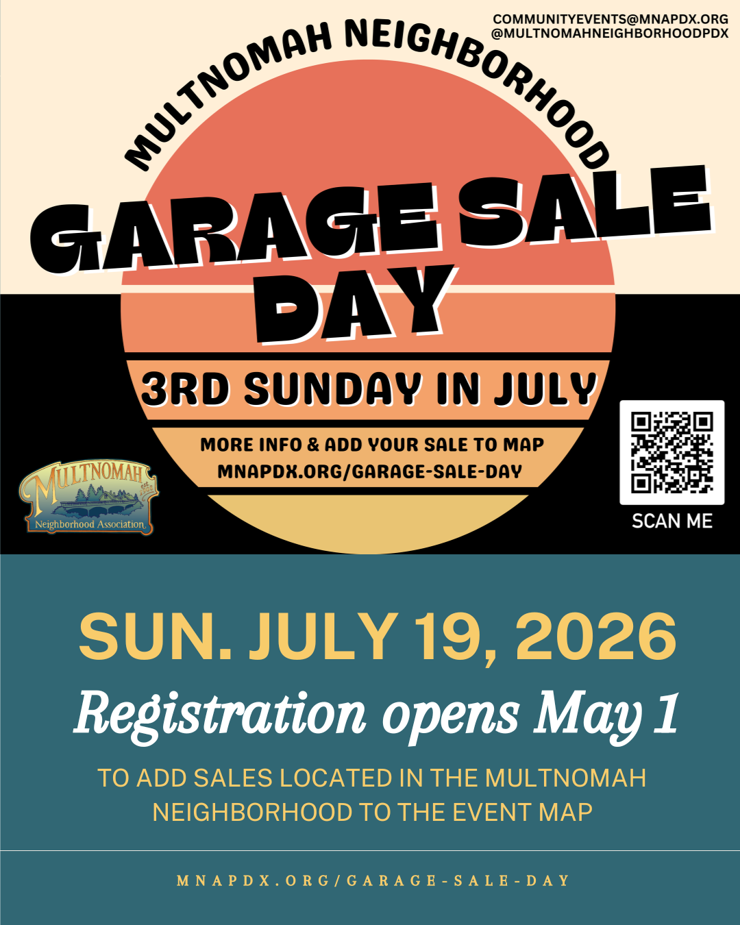 Garage Sale Day: Save the Date July 19th, 2026