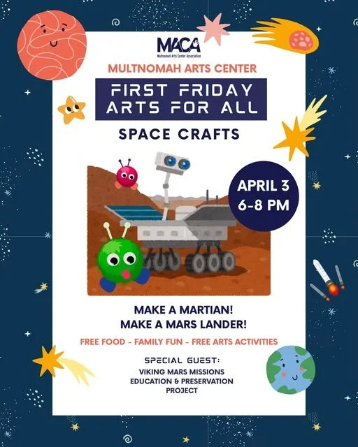 First Friday Arts for All: Space Crafts