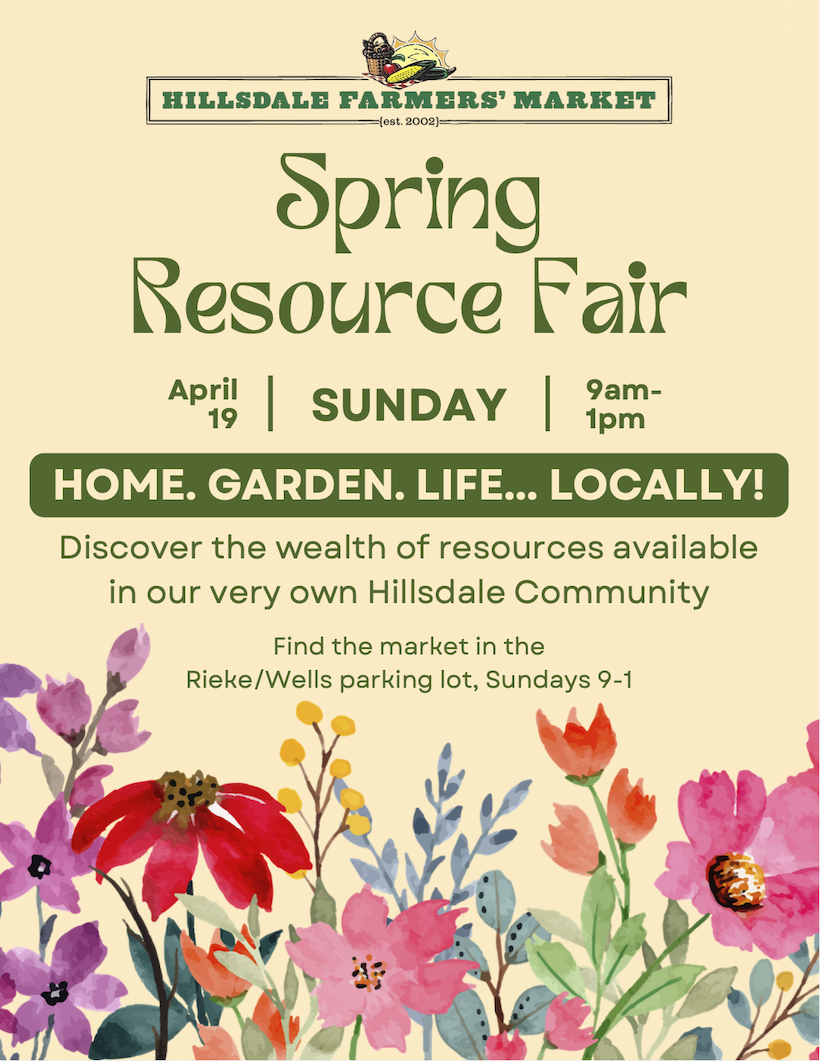 Hillsdale Farmers' Market: Spring Resource Fair