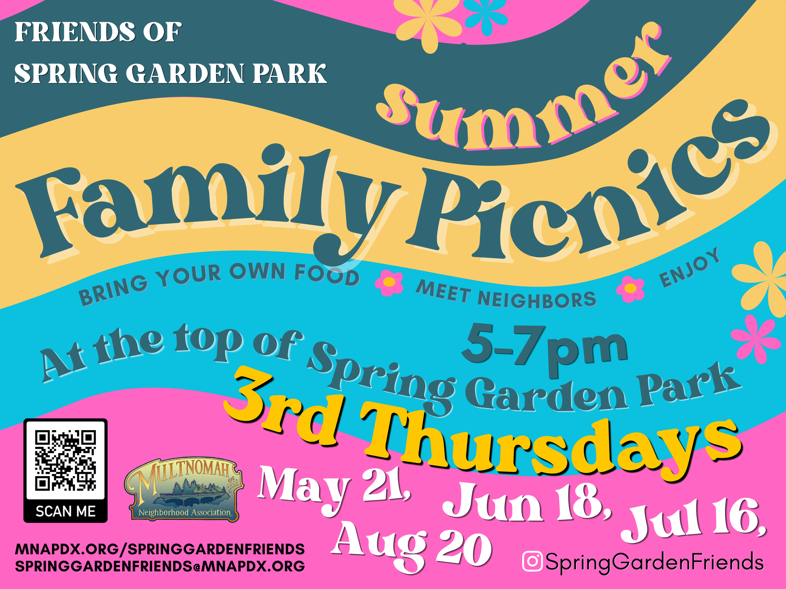 Summer Family Picnics at Spring Garden Park