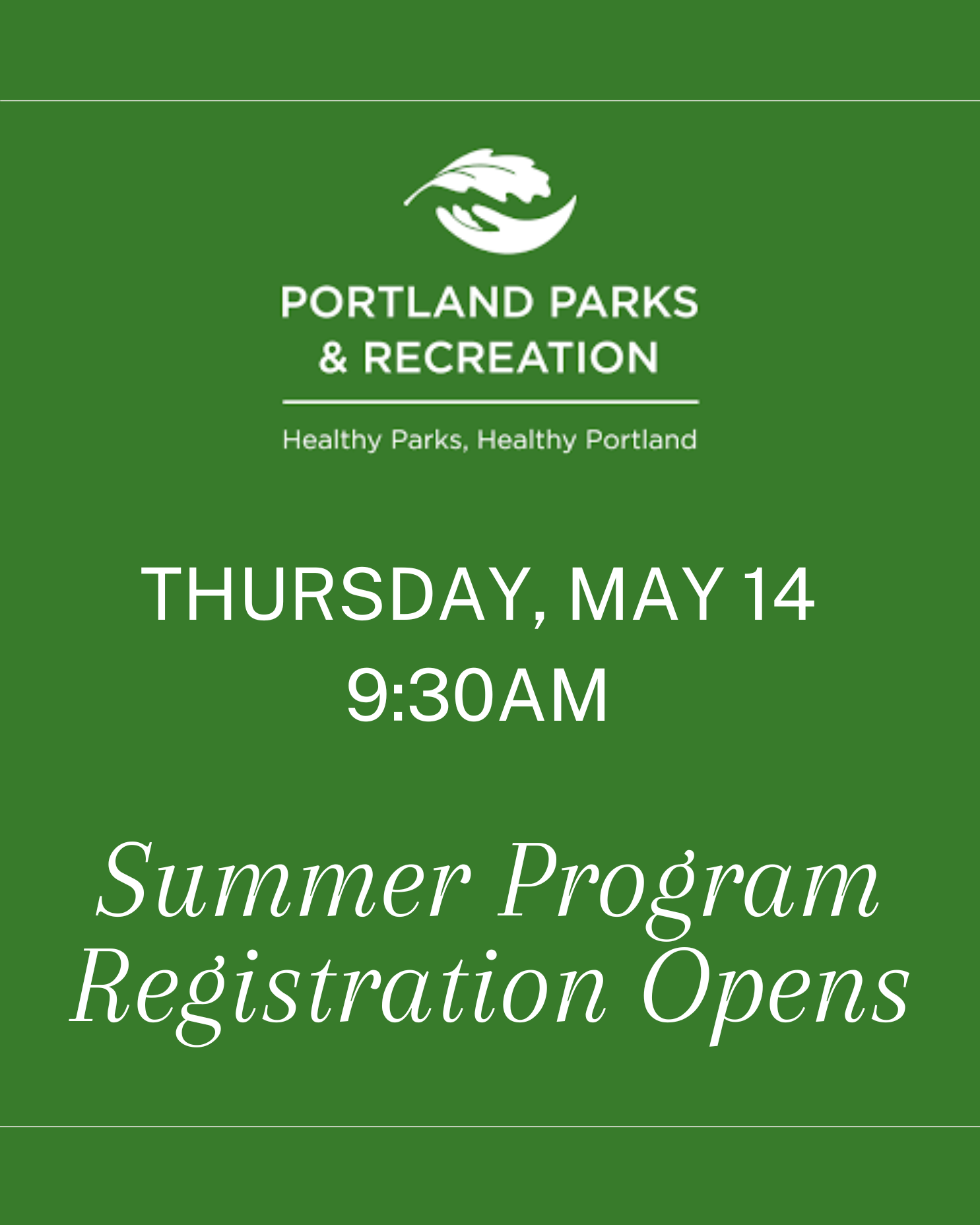 Summer Activity Registration Opens for Portland Parks & Rec