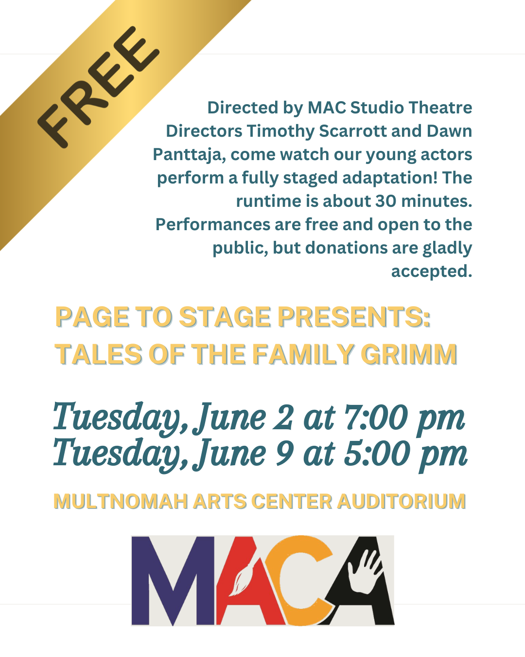 Tales of the Family Grimm (Page to Stage Presents)