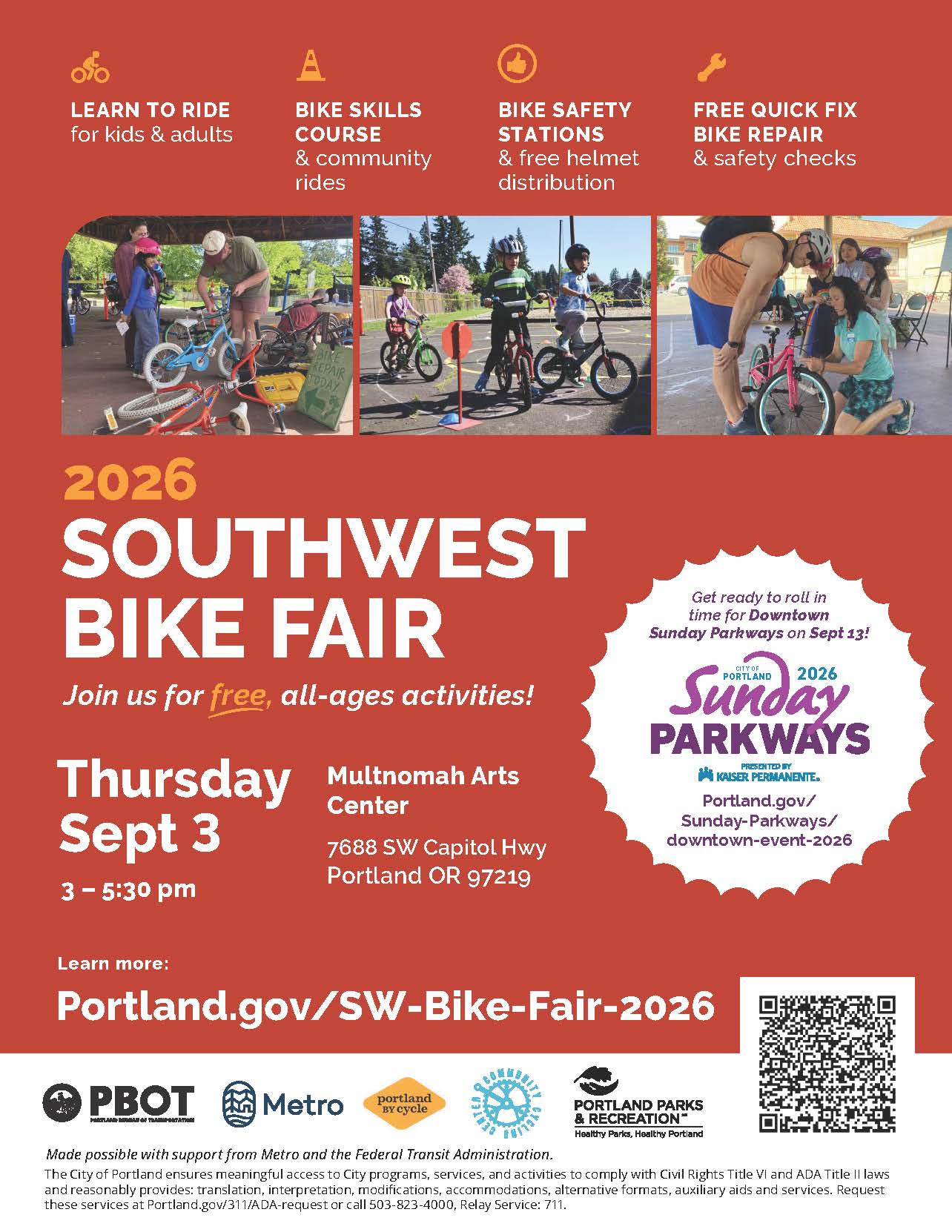 Southwest Neighborhood Bike Fair