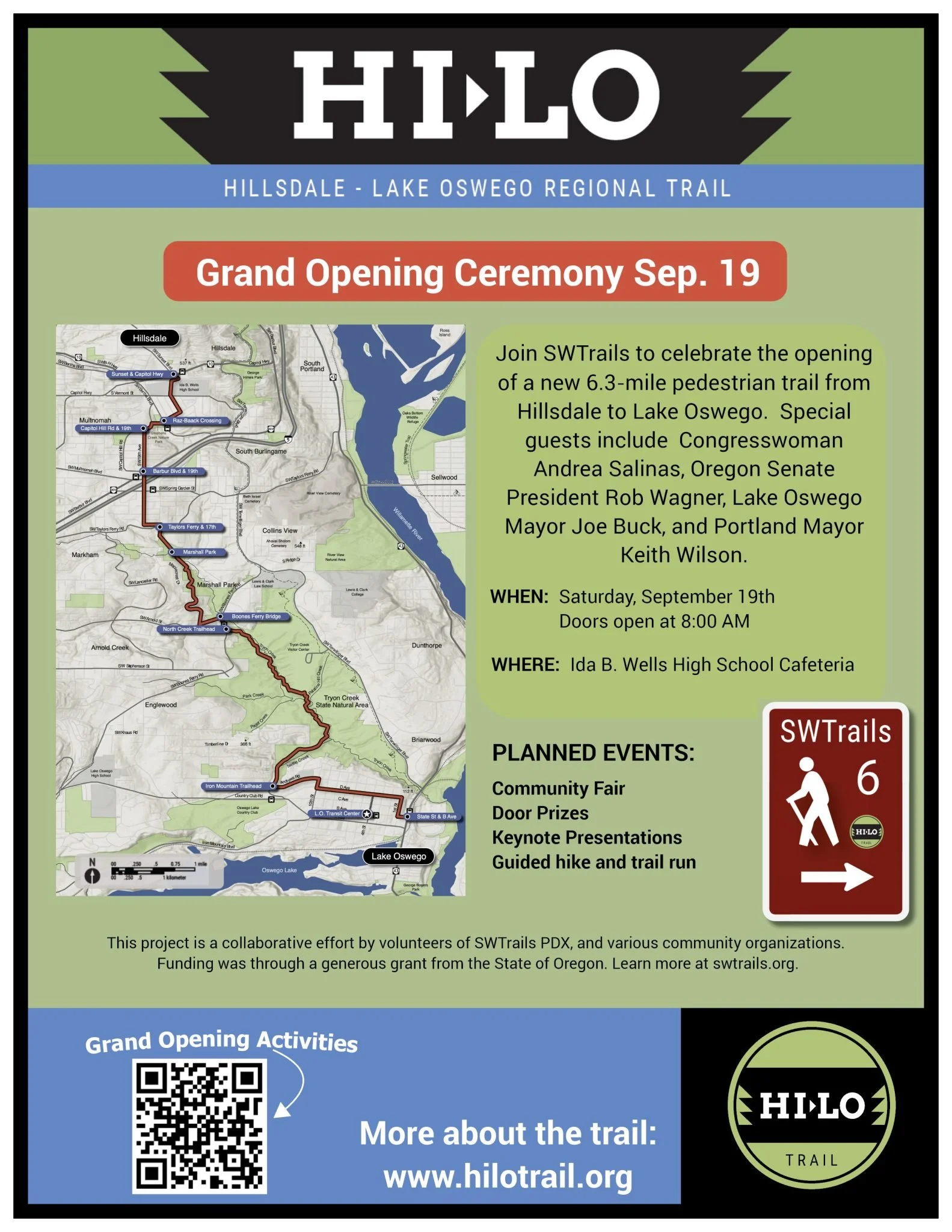 GRAND OPENING: Hillsdale to Lake Oswego Trail