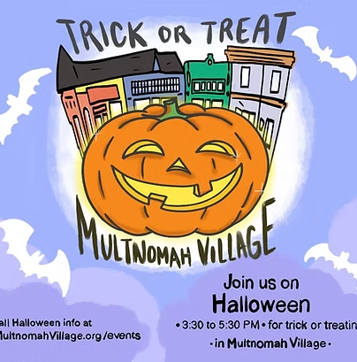 Halloween in Multnomah Village
