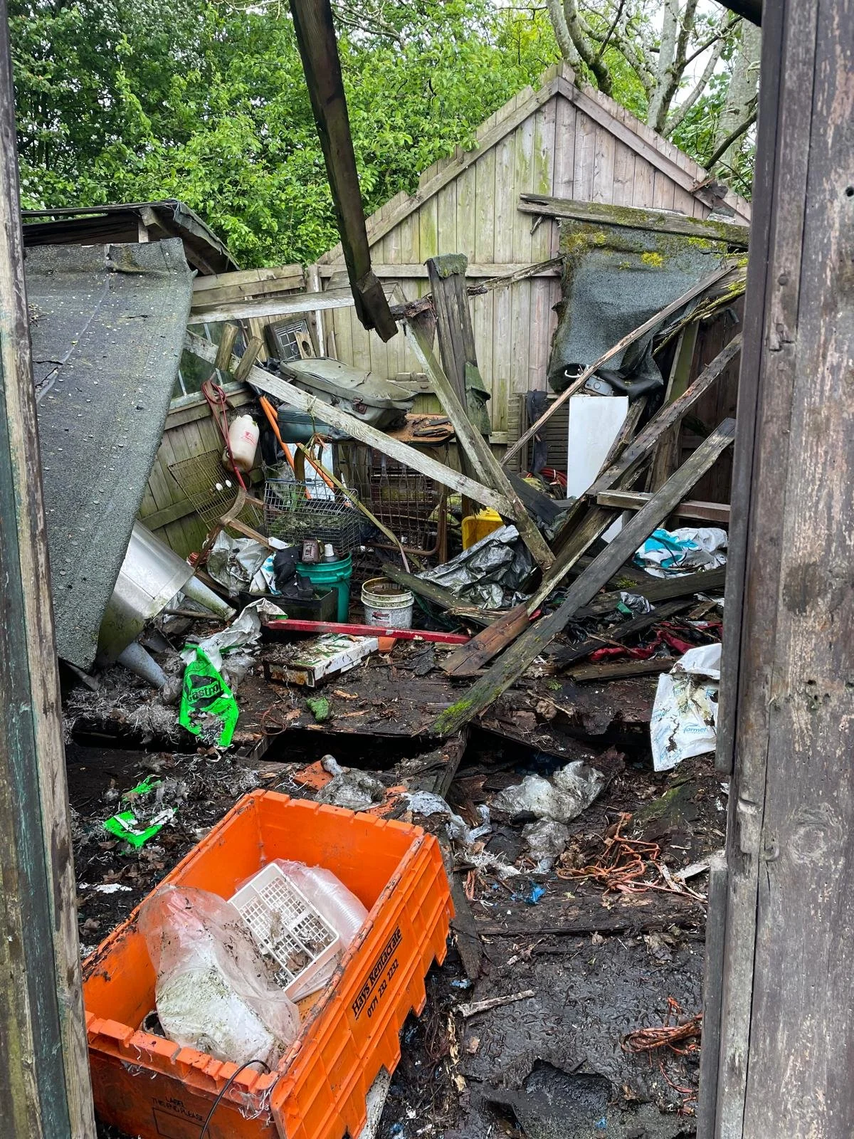 A typical farmyard scene