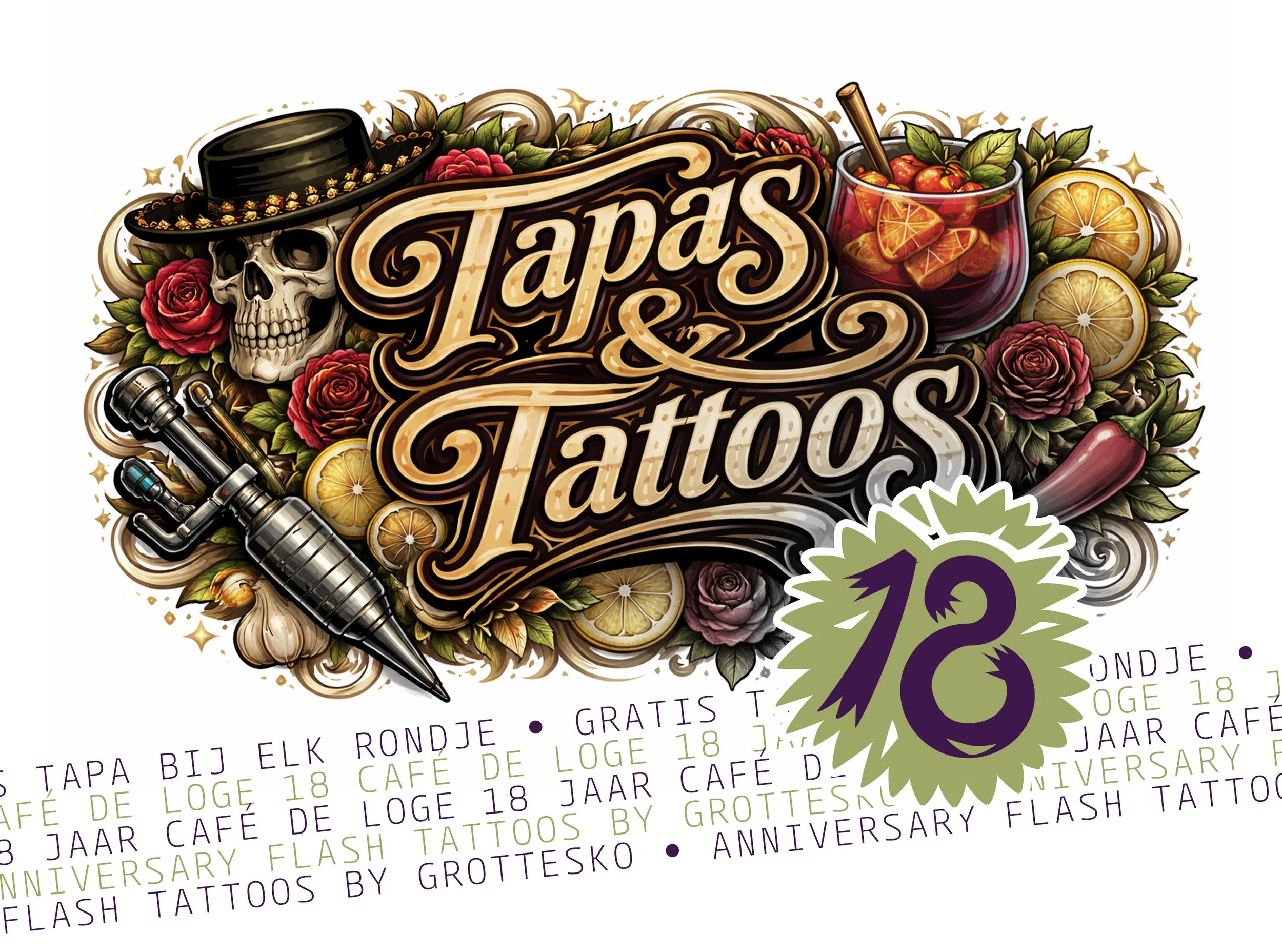 18 jaar Café de Loge || Tappas &amp; Tattoos
