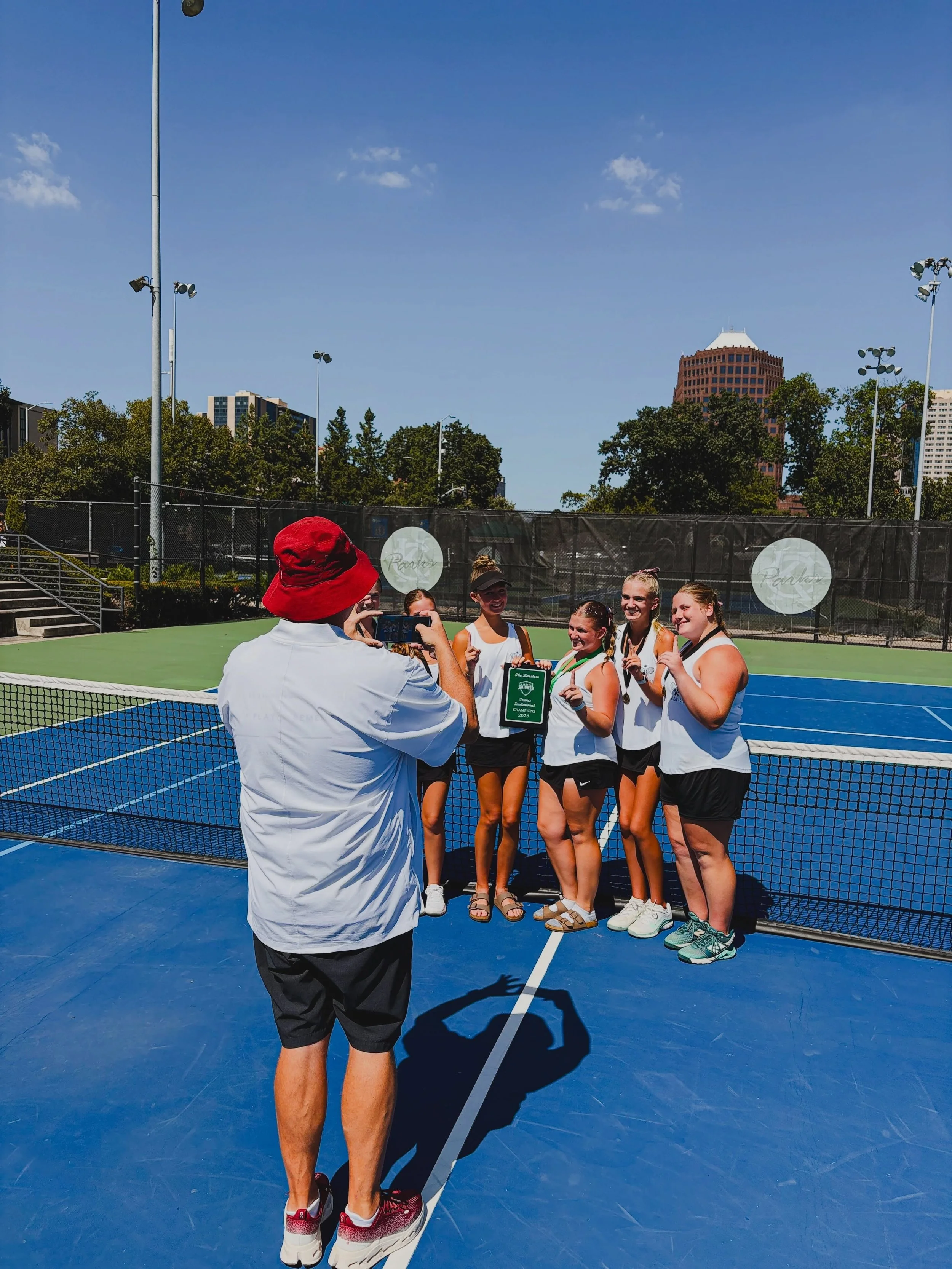 💙🎾Serve for something 🇺🇸❤️

Love the message on our tennis team&rsquo;s uniforms today at the Barstow Invitational at @countryclubplaza.

&lsquo;I want the girls to know that today is about honoring those who sacrificed, it&rsquo;s not political.