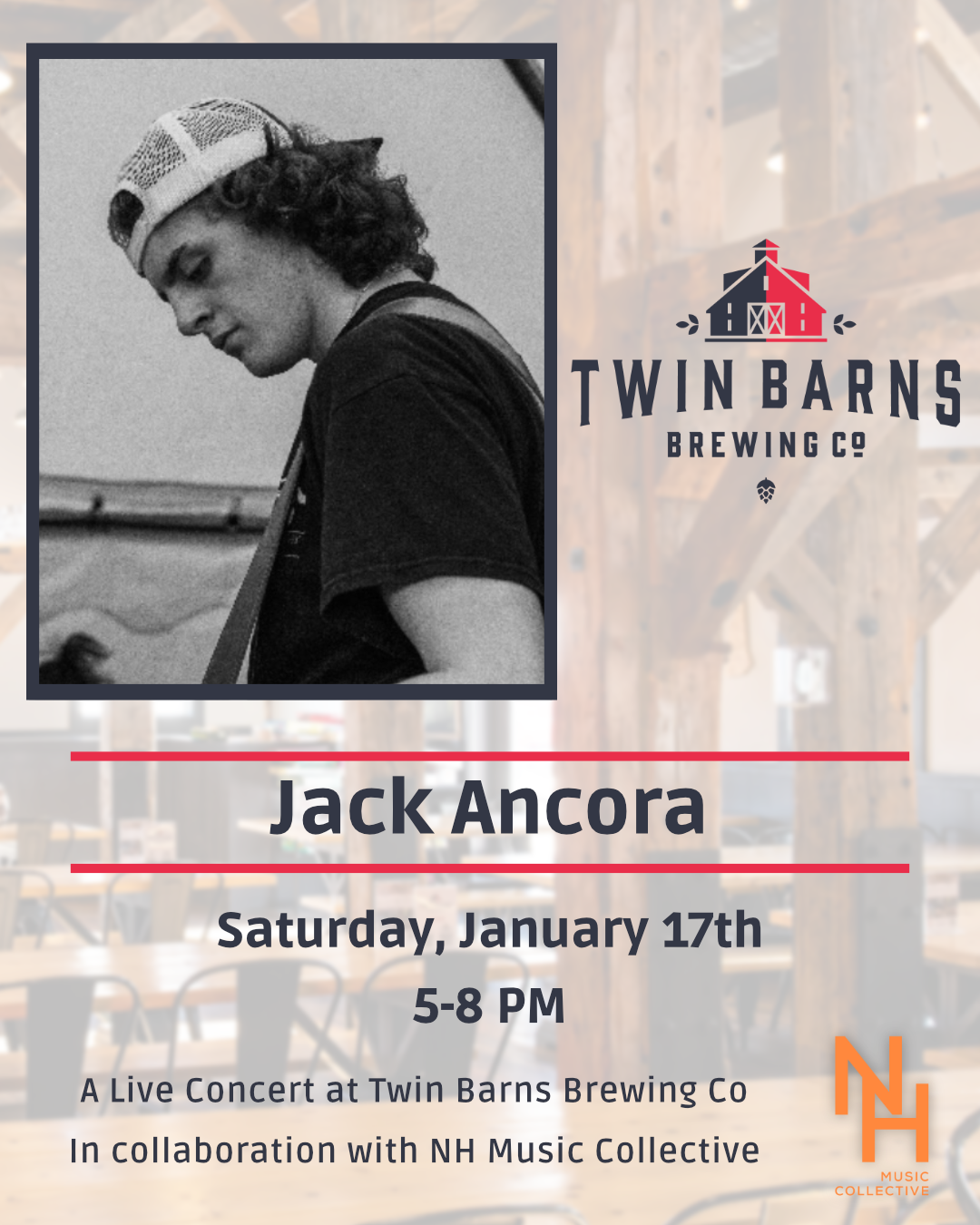 Jack Ancora Live at Twin Barns Brewing