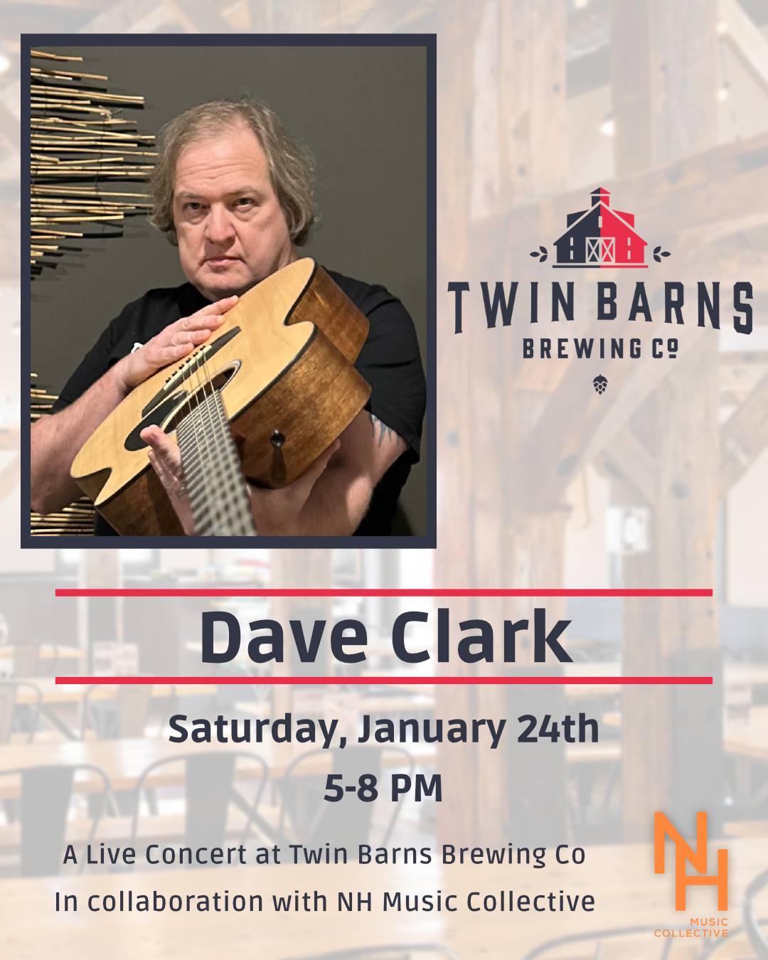 Dave Clark Live at Twin Barns Brewing