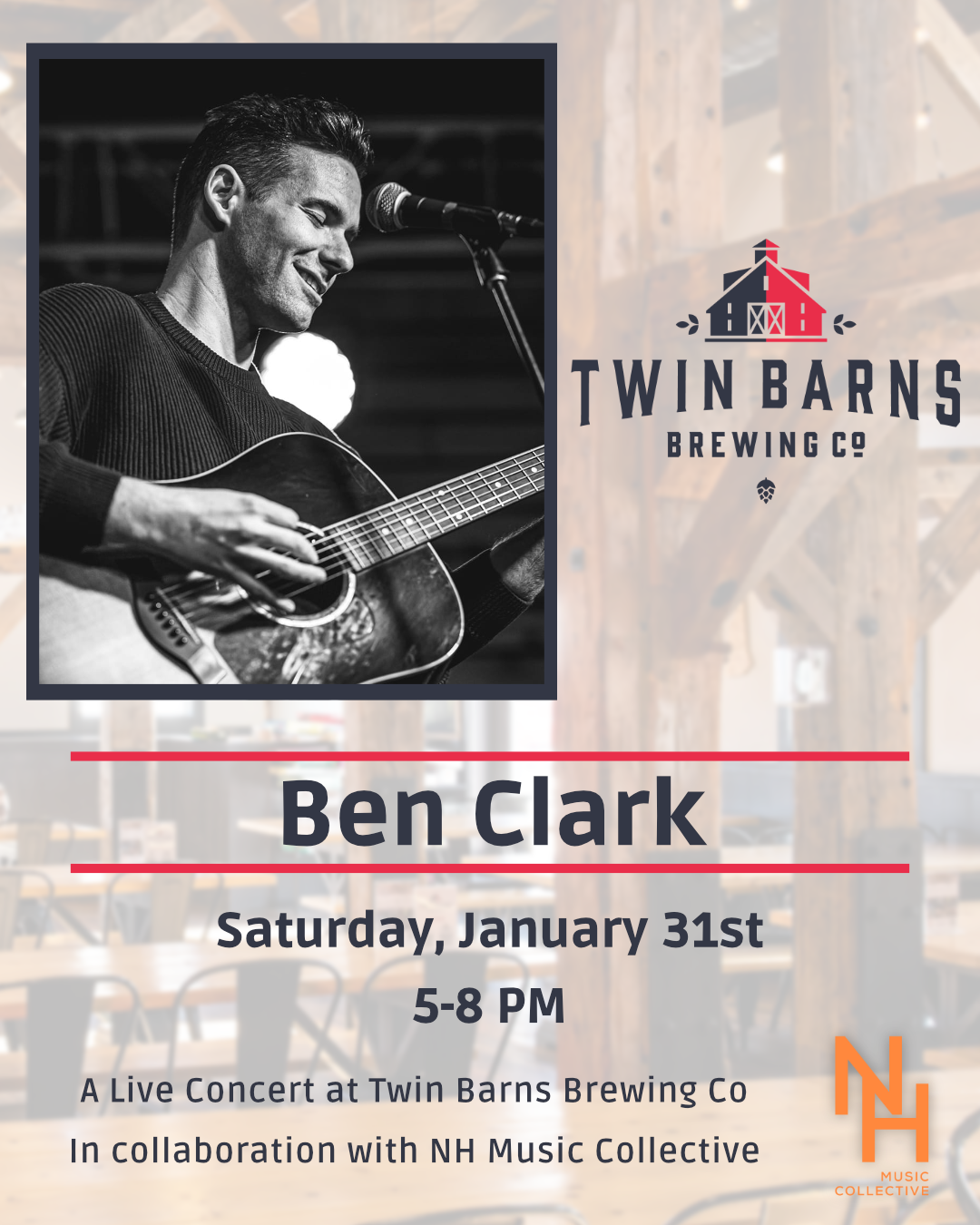 Ben Clark Live at Twin Barns Brewing