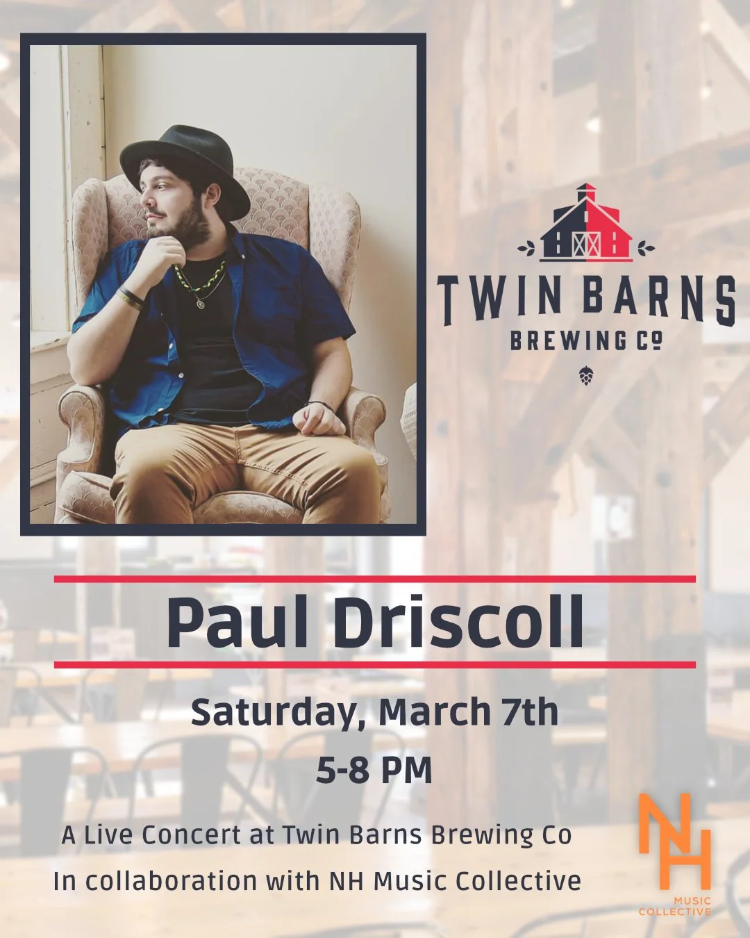 Paul Driscoll Live at Twin Barns Brewing
