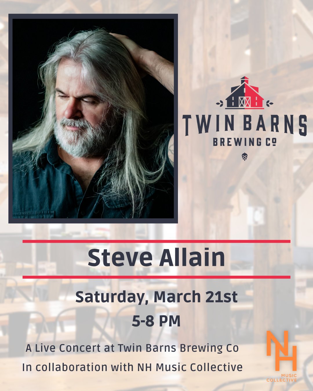 Steve Allain Live at Twin Barns Brewing