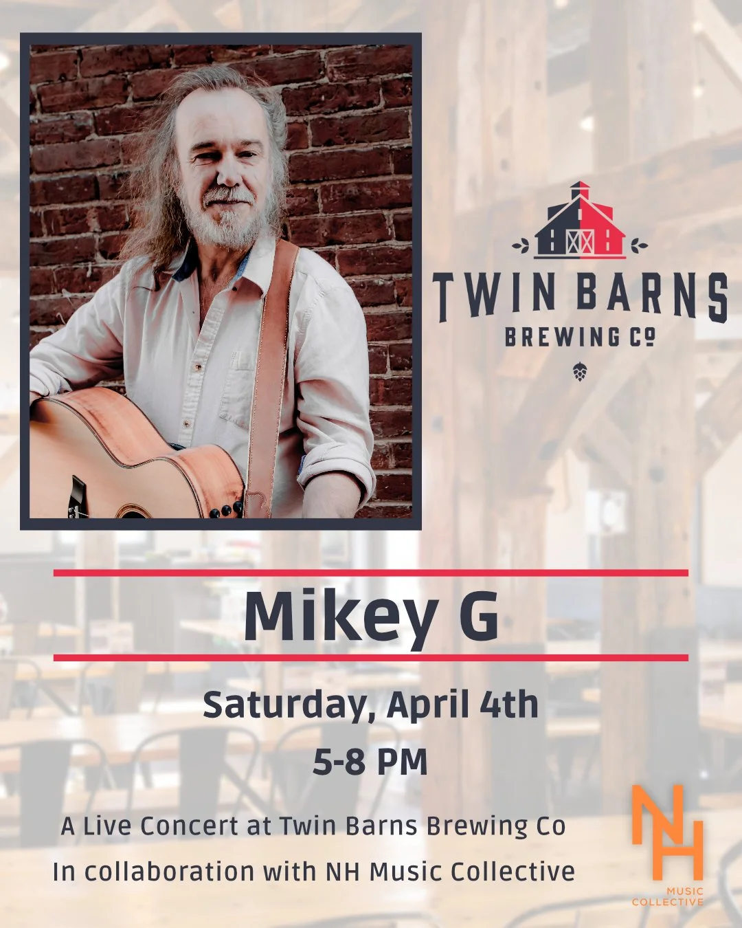 Mikey G Live at Twin Barns Brewing
