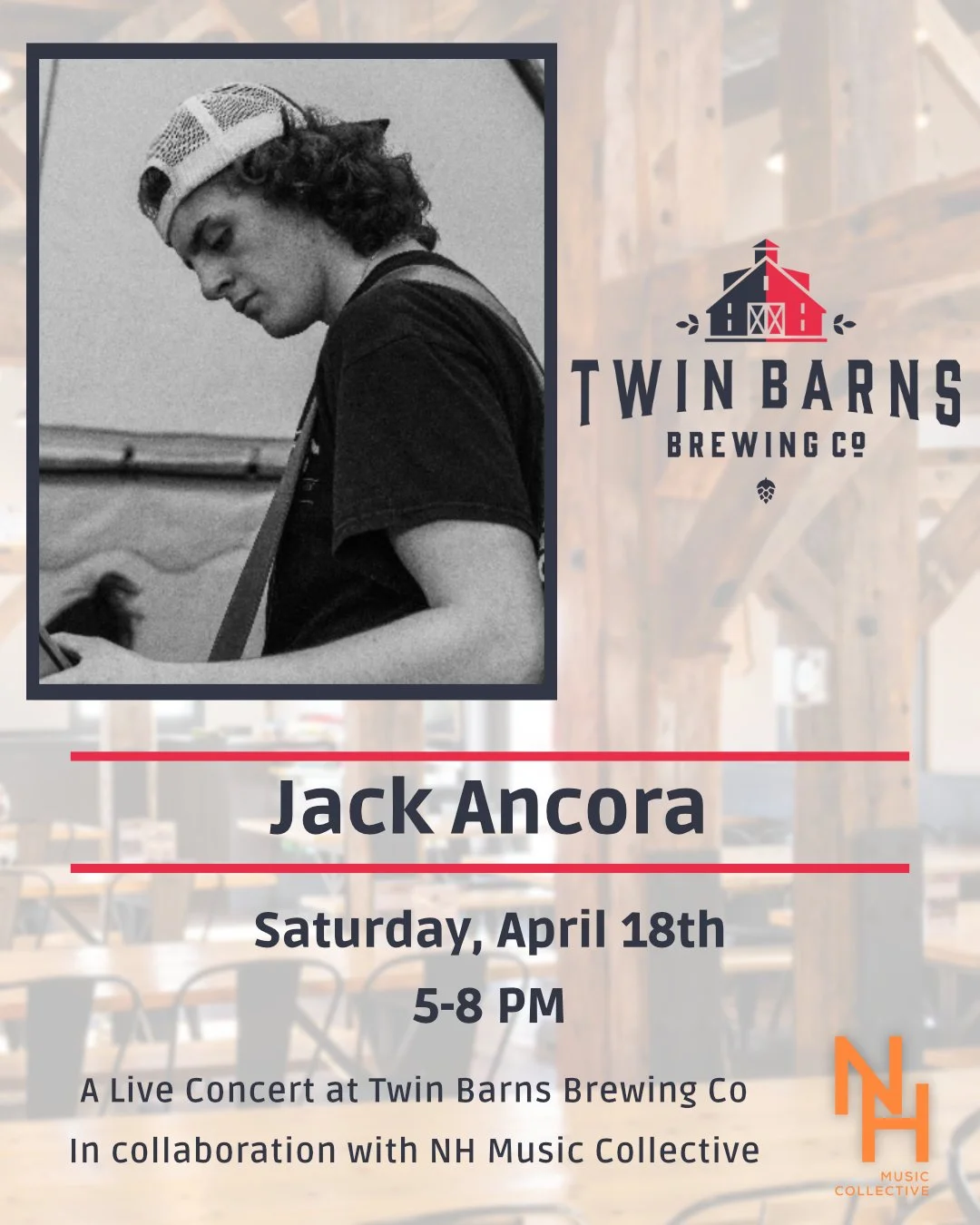 Jack Ancora Live at Twin Barns Brewing