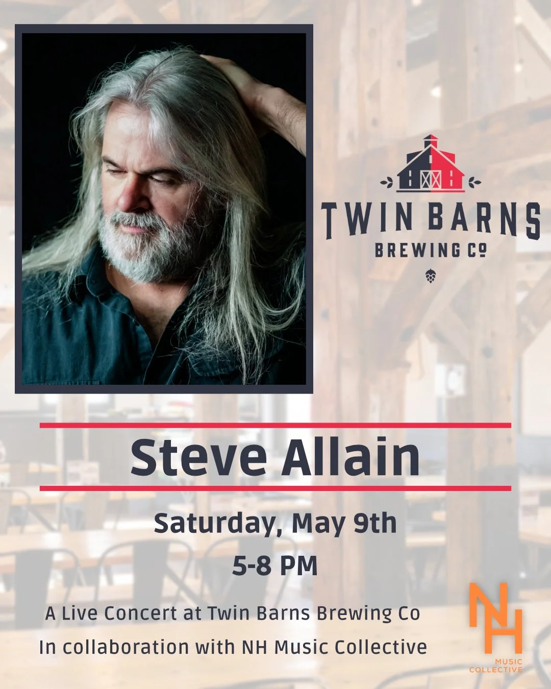 Steve Allain Live at Twin Barns Brewing