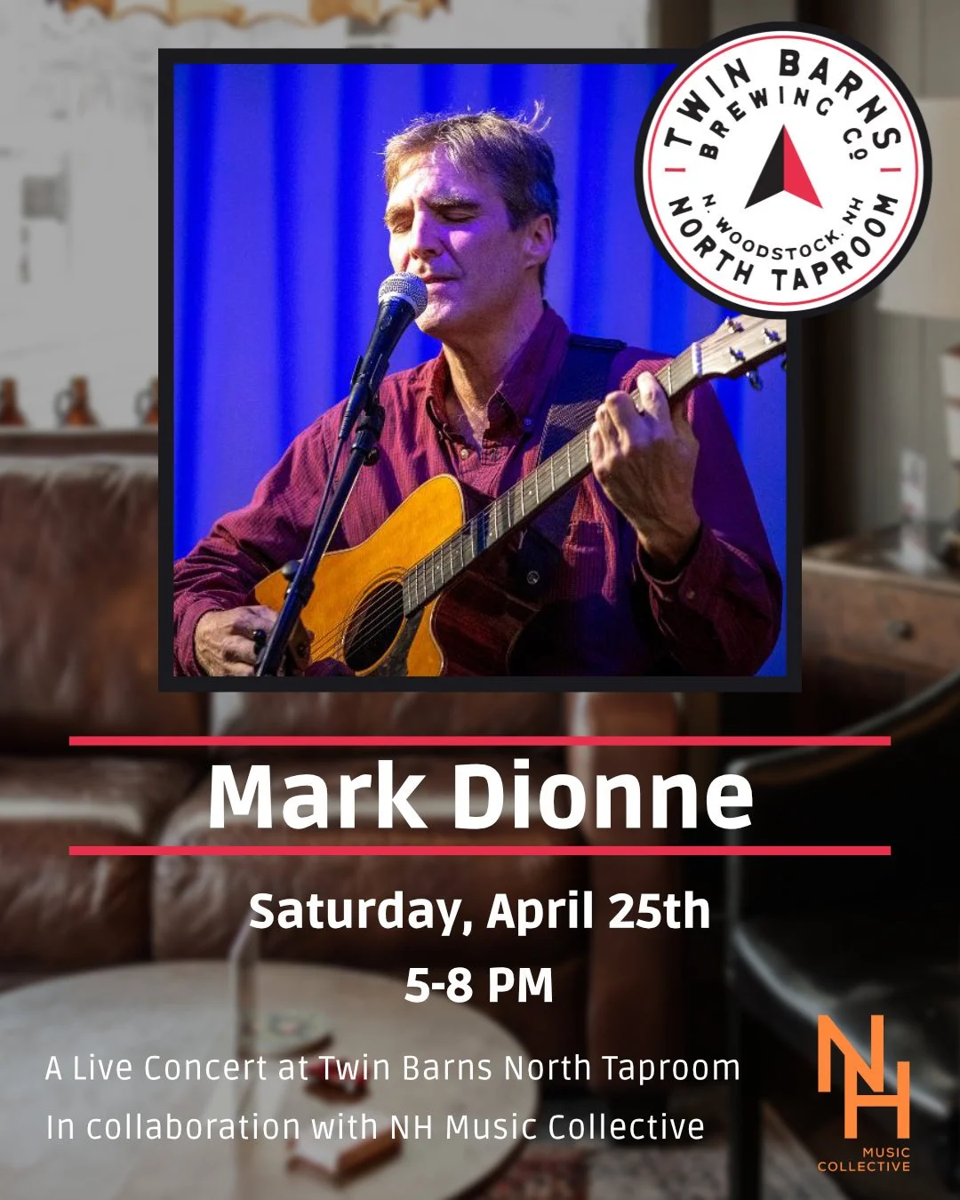 Mark Dionne Live at Twin Barns Brewing North Taproom