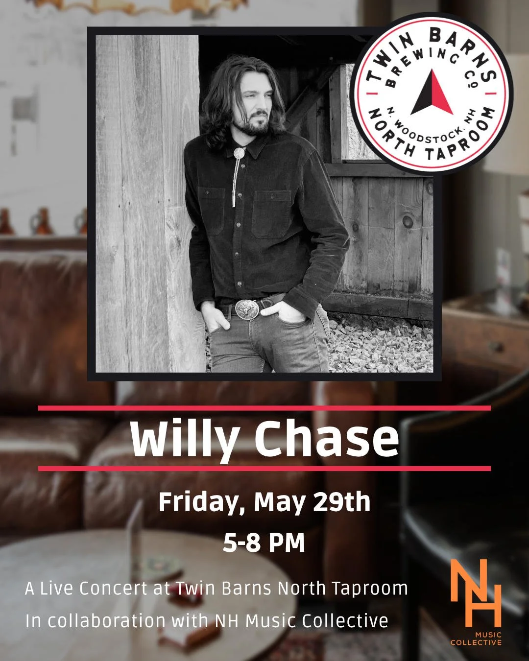 Willy Chase Live at Twin Barns Brewing North Taproom